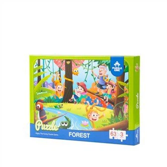 Puzzels van 63 stukjes voor kinderen